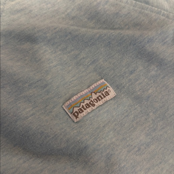 Patagonia P-6 Label Crew Neck Sweatshirt Womens L Blue Ahnya Pastel - Picture 2 of 5